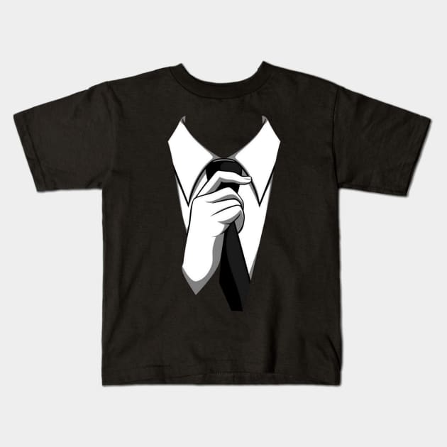 Anonymous suit Kids T-Shirt by Techno4War